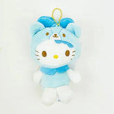 Sanrio Hello Kitty 50th Anniversary Blue Bear Plush Keychain