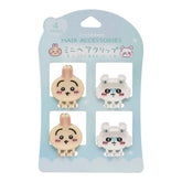 Chiikawa Mini Hair Claw Clip Set - Momonga & Usagi