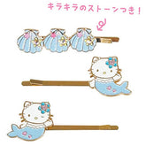 Sanrio Hello Kitty Hairpin Set Mermaid Blue