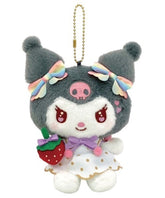 Sanrio Strawberry News Kuromi Keychain