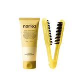 Narka Core Rebuild Straight Slick Hair Milk 150ml - Sunset Honey Limited Set with Brush