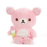 Sanrio Rilakkuma Sakura Atsumete Sitting Plush Doll - Rilakkuma