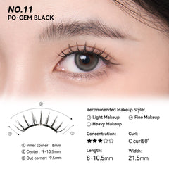 The WOSADO Magnetic Lashes No.11 Gem Black