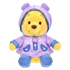 Japan Tokyo Disney Winnie the Pooh Plush Keychain Rain Rainy Day 2024