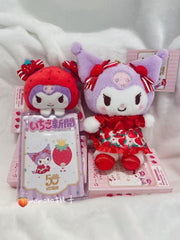 Sanrio Strawberry News 50th Anniversary Kuromi Mascot Holder