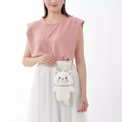 JDS Marie Fluffy Plush Shoulder Bag