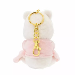JDS White Pooh 2023 Pink Winnie The Pooh with Plush Keychain