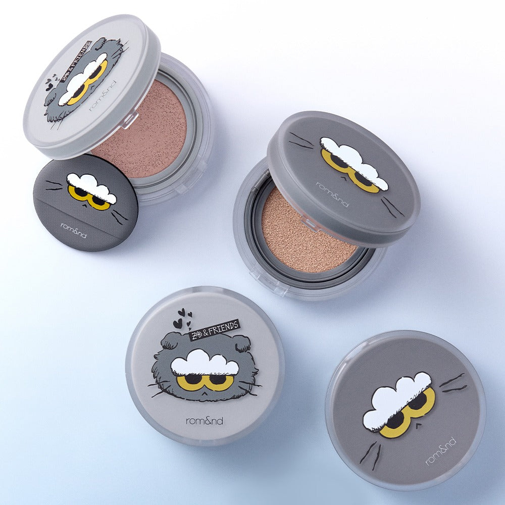 Rom nd X Zo Friends Bare Water Cushion Limited Set Momoko Cosmetics