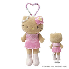 Sanrio Style Up Hello Kitty Black Ver. Plush Keychain