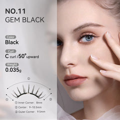 The WOSADO Magnetic Lashes No.11 Gem Black