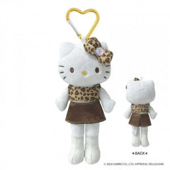 Sanrio Style Up Hello Kitty Black Ver. Plush Keychain