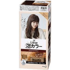 KAO Creamy Bubble Hair Color #Natural Brown 花王 Liese 泡沫染发剂 #黑茶色