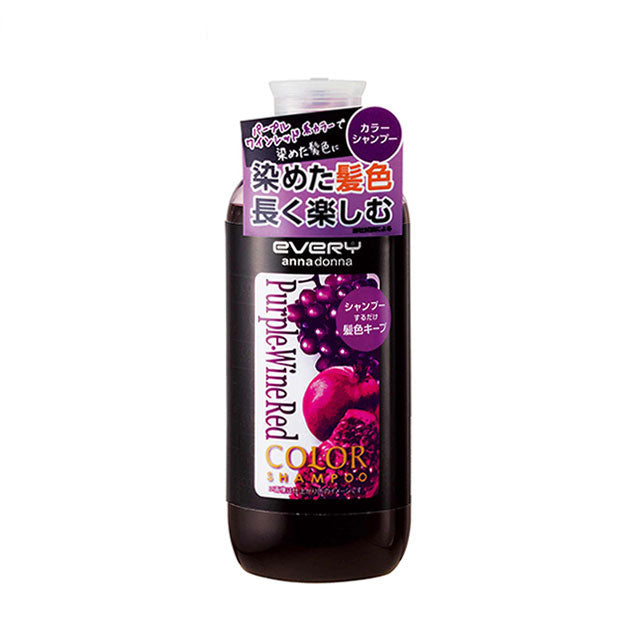 ANNA DONNA Every Hair Color Shampoo #Purple-Wine Red 300ml – Momoko ...