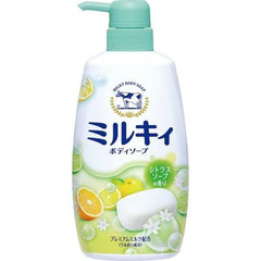 Cow Brand MILKY BODY SOAP Yuzu Scented 400ml COW 牛乳石鹼沐浴露 柚子香