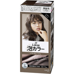 KAO Creamy Bubble Hair Color #Soft Greige 花王 Liese 泡沫染发剂 #柔軟灰色