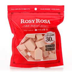 Value sponge N house type S 30P About 40mm Rosy Rosa 粉底液粉扑五角形 五角海绵 22入
